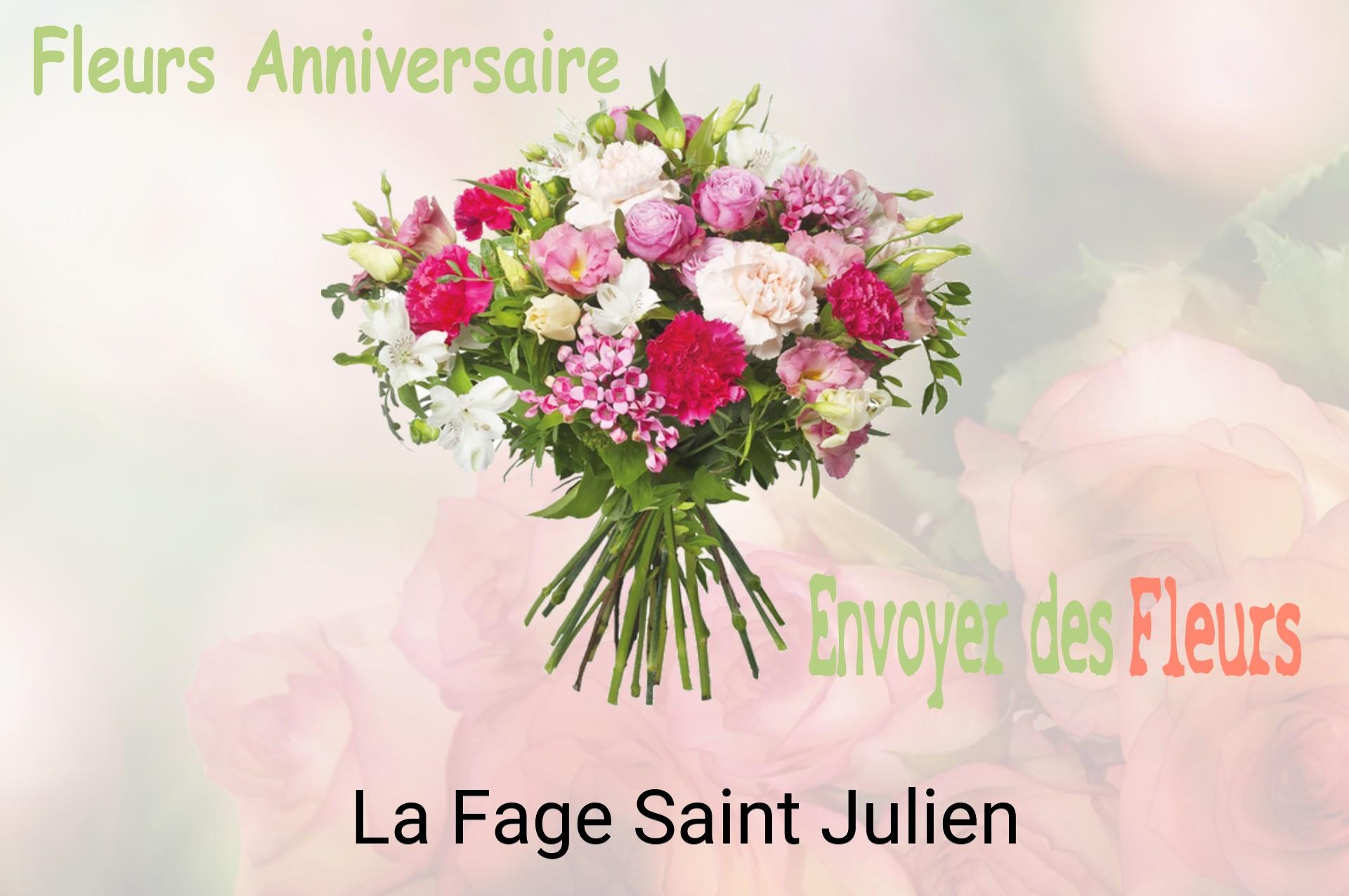 Bouquet de fleurs d’anniversaire livré à La Fage-Saint-Julien
