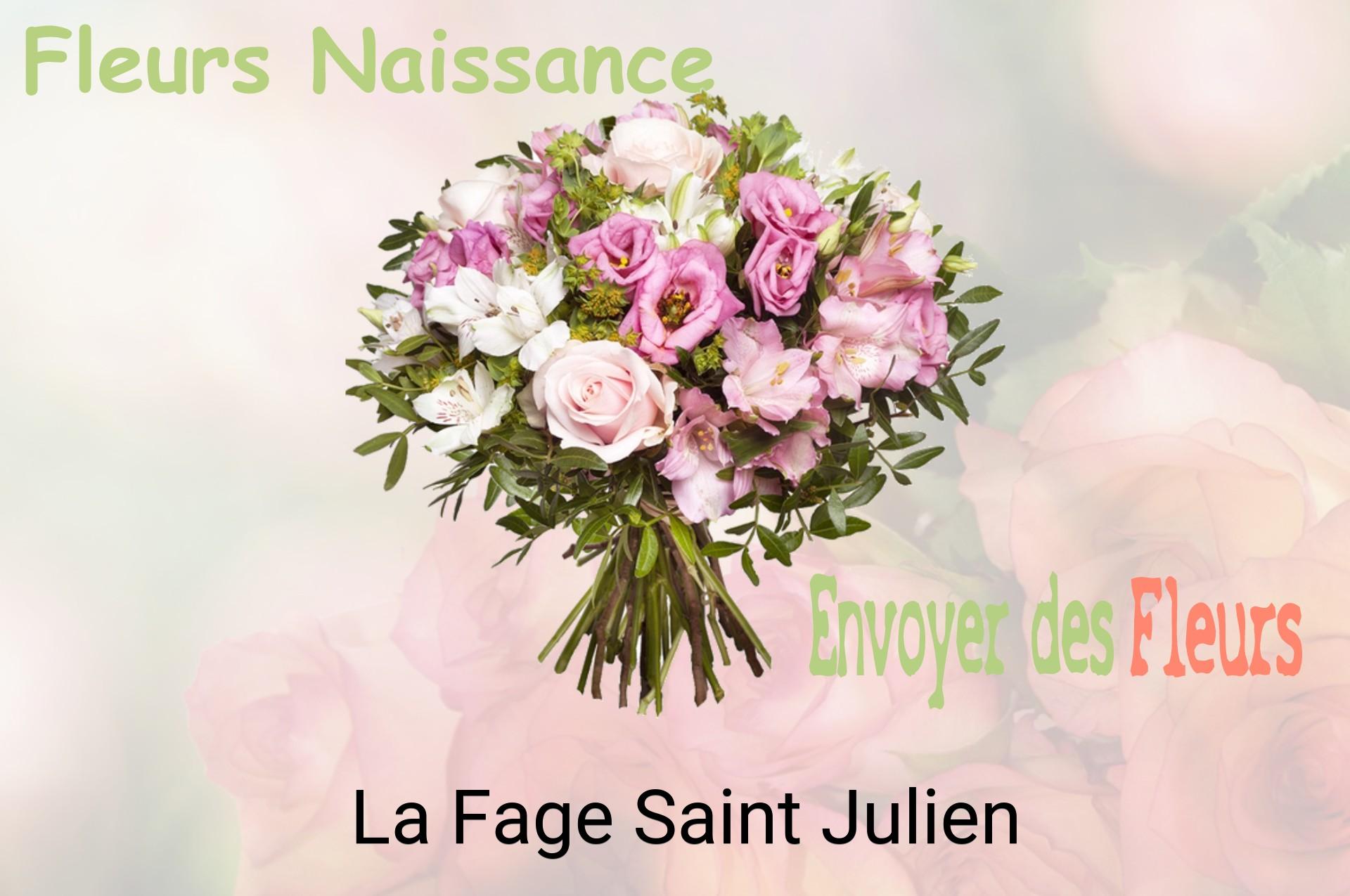 Bouquet de fleurs de naissance livré à La Fage-Saint-Julien
